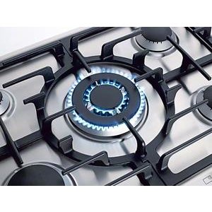 Gaskochfeld mit Wokbrennerf&uuml;r die perfekte...
