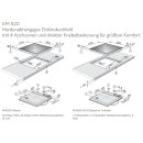 Miele Glaskeramik Kochfeld KM 520 autark - 57,4 x 50,4 cm