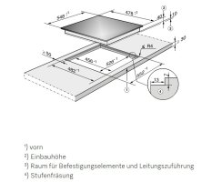 Miele Kombinations-Kochfeld KM 6017 flächenbündig für Einbauherde