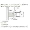 Miele Kombinations-Kochfeld KM 6017 flächenbündig für Einbauherde