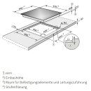 Miele Kombinations-Kochfeld KM 6017 flächenbündig für Einbauherde