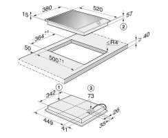 Miele ProLine Induktionskochzone CS 1222 I - 38  x 52 cm