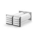 Naber COMPAIR flow 150 E-Klima A/Z Ab- und Zuluft-Mauerkasten 4044053