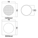 Naber COMPAIR flow 150 E-Klima A/Z Ab- und Zuluft-Mauerkasten 4044053