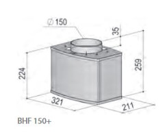 berbel Hybridfilter BHF 150+ h Ausgang hinten 1004895
