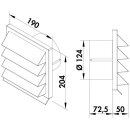 Naber COMPAIR flow 125 K-Jal 125 Außenjalousie weiß 4021070