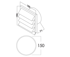 Naber COMPAIR flow round 150 E-Jal 150 Außenjalousie ziegelrot 4044046