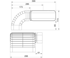 Naber COMPIAR flow 150 Rohrset für Downdraft 4043074