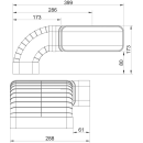 Naber COMPIAR flow 150 Rohrset für Downdraft 4043074