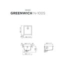 Schock Auflage-Einbausp&uuml;le Greenwich N-100S A Puro