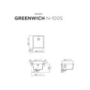 Schock Auflage-Einbausp&uuml;le Greenwich Bronze N-100S A