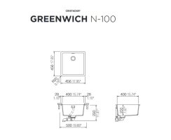 Schock Auflage-Einbausp&uuml;le Greenwich Polaris N-100 A