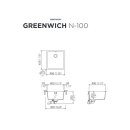 Schock Auflage-Einbausp&uuml;le Greenwich Magma N-100 A