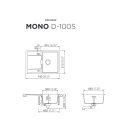 Schock Auflage-Einbausp&uuml;le Mono D-100S A Magma