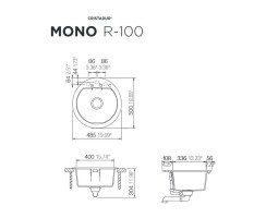 Schock Einbausp&uuml;le Mono R-100 A Bronze