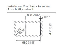 Schock Einbausp&uuml;le Signus D-100L A Polaris Auflage inkl. Glasschneidbrett