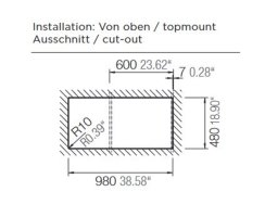 Schock Einbausp&uuml;le Signus D-100L A Puro Auflage inkl. Holzschneidbrett