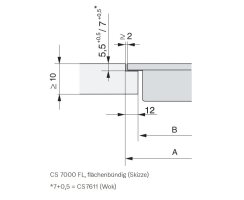 Miele SmartLine Induktions-Kochfeld CS 7612 FL - 37,8 x 52 cm
