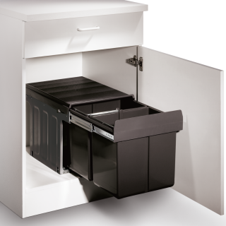 WESCO® Abfallsammler Double Master, anthrazit 8012086