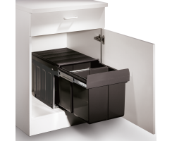 WESCO® Abfallsammler Double Master, anthrazit 8012086