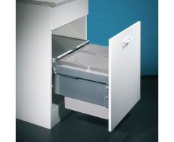 Naber Abfallsammler Cox® Base 360 S/500-2, hellgrau,...