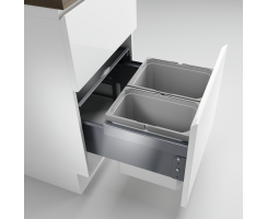 Naber Abfallsammler Cox® Base 360 S/500-2, hellgrau,...