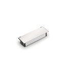 Naber Steckdosenelement Kapsa-USB mit Schukosteckdosen, Deckel edelstahlfarbig 7053069