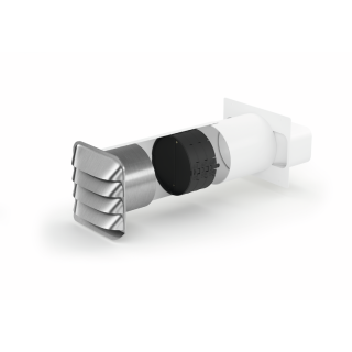 Naber E-Jal Col® Außenjalousie 125 mit Thermobox, weiß/Edelstahl 4033044