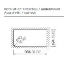 Schock Unterbau-Einbausp&uuml;le Mono D-100L U Stone