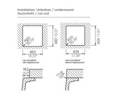 Schock Unterbau-Einbausp&uuml;le Mono N-100S U Stone inkl. Resteschale