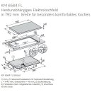 Miele Glaskeramik Kochfeld KM 6564 FL autark - 79,2 x 51,2 cm - flächenbündig