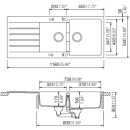 Schock Einbauspüle Signus D-200 U Stone Unterbau