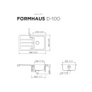 Schock Einbausp&uuml;le Formhaus D-100 U Croma - Unterbausp&uuml;le