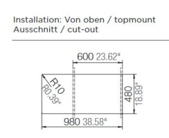 Schock Einbausp&uuml;le Fomhaus D-100L A Asphalt - Auflagesp&uuml;le