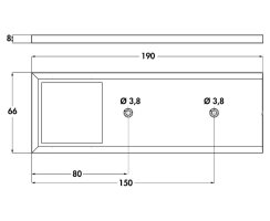 Naber Unterbauleuchte Intorno L Farbwechsel LED 7061171 2er-Set