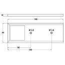 Naber Unterbauleuchte Intorno L Farbwechsel LED 7061171 2er-Set