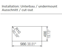 Schock Einbausp&uuml;le Fomhaus D-100L U Croma - Unterbausp&uuml;le