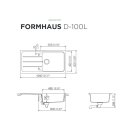 Schock Einbausp&uuml;le Fomhaus D-100L U Croma - Unterbausp&uuml;le