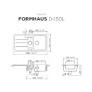 Schock Einbausp&uuml;le Fomhaus D-150L A Nero - Auflagesp&uuml;le