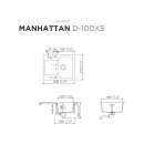 Schock Einbausp&uuml;le Manhattan D-100XS U Onyx - Unterbausp&uuml;le