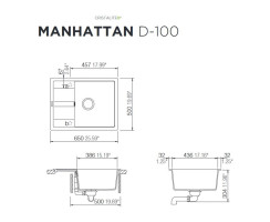 Schock Einbausp&uuml;le Manhattan D-100 U Asphalt - Unterbausp&uuml;le