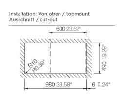 Schock Einbauspüle Manhattan D-100L A Croma - Auflagespüle