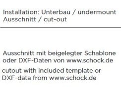 Schock Einbauspüle Manhattan R-100 U Asphalt - Unterbauspüle