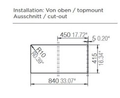 Schock Einbauspüle Typos D-100S A Nero - Auflagespüle