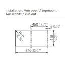 Schock Einbauspüle Typos D-100S A Nero - Auflagespüle
