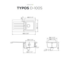 Schock Einbausp&uuml;le Typos D-100S A Croma - Auflagesp&uuml;le