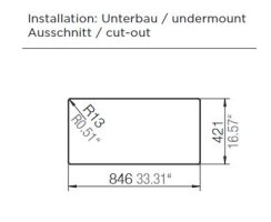 Schock Einbauspüle Typos D-100S U Asphalt - Unterbauspüle