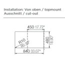 Schock Einbauspüle Typos D-100 A Onyx - Auflagespüle
