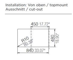 Schock Einbauspüle Typos D-100 A Croma - Auflagespüle