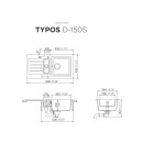 Schock Einbausp&uuml;le Typos D-150S A Onyx - Auflagesp&uuml;le